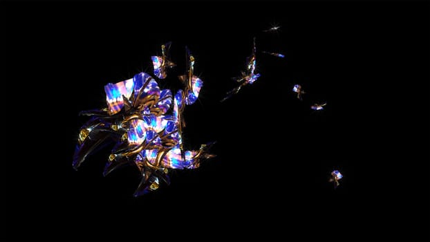 3D Rendered Abstract Illustration Light Movement