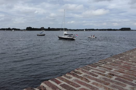 Veere, Netherlands July 6, 2019: Veere is a municipality with a population of 22,000 and a town with a population of 1,500 in the southwestern Netherlands, in the region of Walcheren in the province of Zeeland.