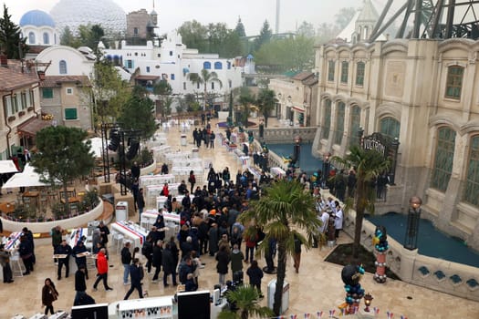 Standing in line for the premiere ride on the new Voltron roller coaster at Europapark Rust at the press conference Croatia theme area - Opening Voltron Nevera 2024