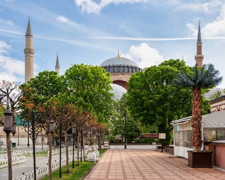 Hagia Sophia, a UNESCO World Heritage Site. The Hagia Sophia is a former church, museum, and now mosque, Istanbul, Turkey
