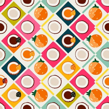 Tropical Coconut Repeat Pattern