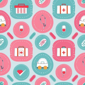 Medical seamless pattern background