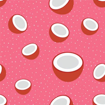 Tropical Coconut Repeat Pattern