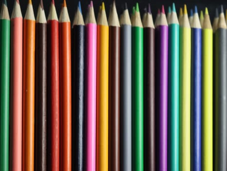 colored pencil blue green yellow many wood drawing