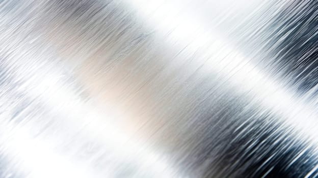 Close-up of shiny metal surface with white veins