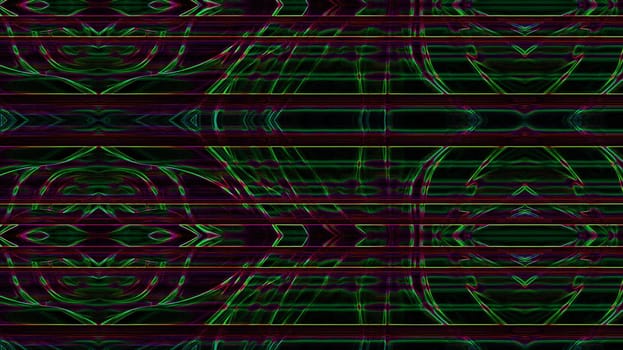 Abstract colorful background with geometric pattern on black background