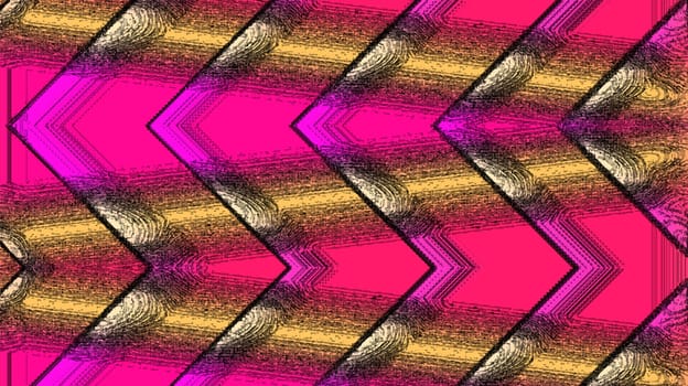 Abstract background with geometric curved pattern on pink background