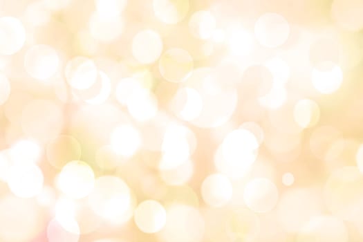 Abstract blurred fresh vivid spring summer light delicate pastel pink white yellow bokeh background texture with bright circular soft color lights and stars. Beautiful backdrop illustration.