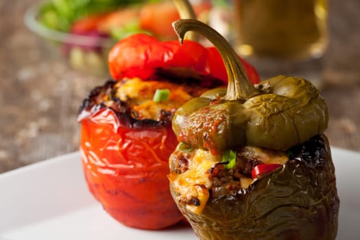 baked stuffed bell peppers