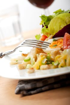 closeup of fresh mixed salad