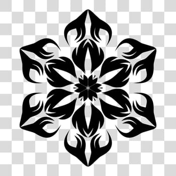 Floral ornament. A universal element for a pattern. Isolated objects. Vector image.