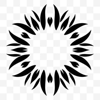 universal symmetrical element for a pattern. Floral ornament. Spectacular frame. Isolated objects. Vector image.