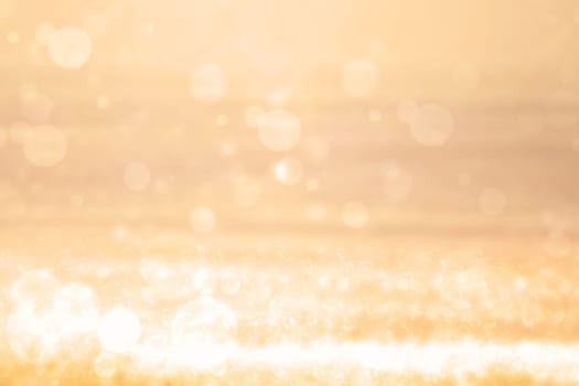 Abstract blurred fresh vivid spring summer light delicate pastel yellow white bokeh background texture with bright circular soft color lights. Beautiful backdrop illustration.