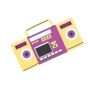 90s retro element or 80s, stereo music or y2k element, retro style. Can use for stickers, banner, greeting card.