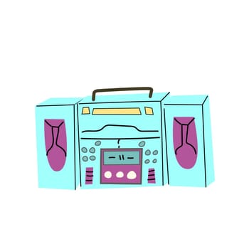 90s retro element or 80s, stereo music or y2k element, retro style. Can use for stickers, banner, greeting card.