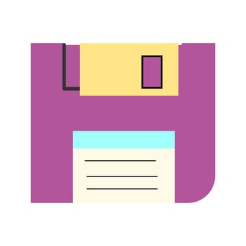 90s retro element floppy or 80s, or y2k element, retro style. Can use for stickers, banner, greeting card.