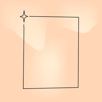 y2k retro element, 2000s element of arch and stars, shape in minimalistic style on gradient blurred background