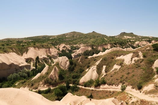 Trail leading up from the Zemi Valley, running parallel to the Pigeon Valley, Güvercinlik Vadisi, Cappadocia, Turkey 2022