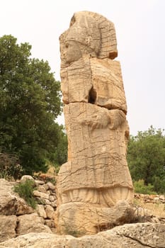 The Mithras Relief at Site II at the ancient site of Arsameia on the Nymphaios, close to Adiyaman, Turkey 2022