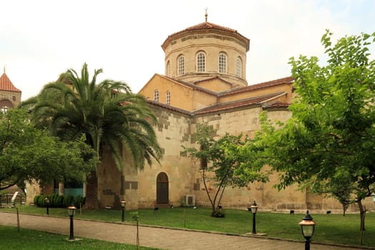 The beautiful Hagia Sophia Mosque, formerly a greek orthodox church in Trabzon, Turkey 2022