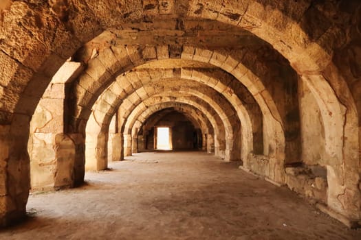 The impressive underground construction of the Smyrna Agora, Izmir, Turkey 2022