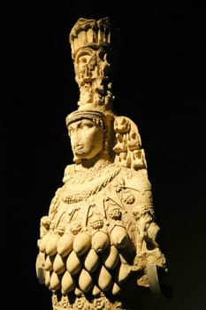 The beautiful Artemis Statue of Ephesus, displayed at the archaeological museum of Ephesus, Selcuk, Turkey 18th of May 2022
