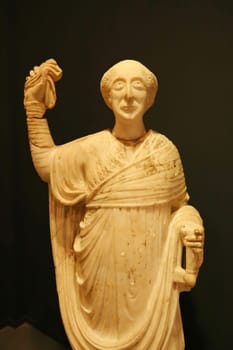 Ancient marble statue of Proconsul Stephanos at the archaeological museum of Ephesus, Selcuk, Turkey 18th of May 2022