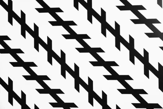 Optical illusion horizontal background. Abstract curves, geometric effect. Black and white.