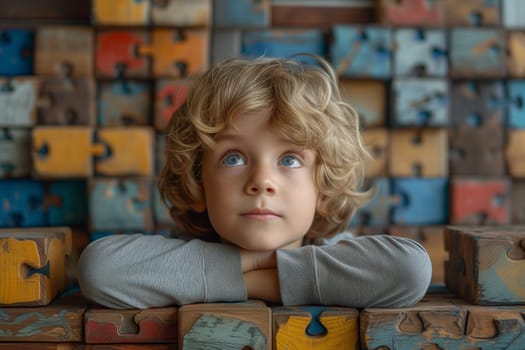 Autism, ADHD, attention deficit hyperactivity disorder, mental health, mind of a child with colorful jigsaw or puzzle pieces