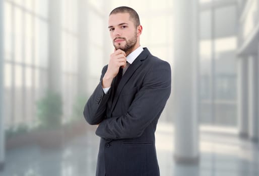 young business man portrait at the office
