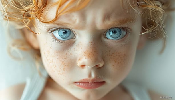 Angry child. Cute little boy in looking at camera with angry expression. Emotional kid,baby,toddler portrait