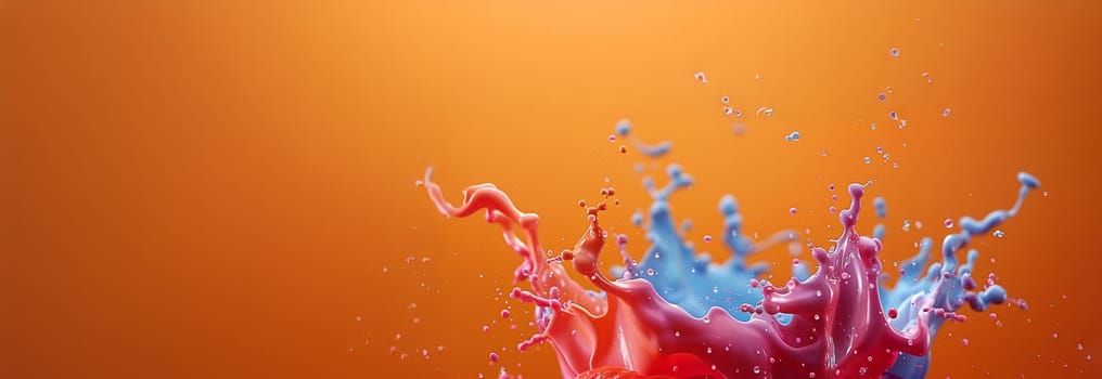 Colored paint splashes in water various colors. 4k video. Fluid art abstract texture. Colorful Paint Splashes in Super Slow Motion Isolated on White Background, Copy space