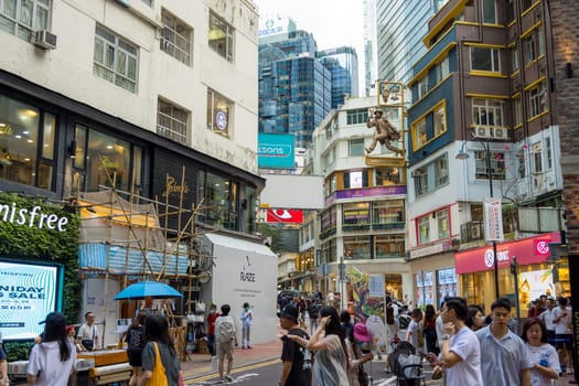 Hong Kong 20 June 2023: Hong Kong Causeway Bay district
