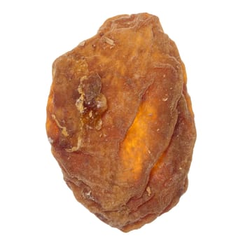Dried apricot on isolated background, top view