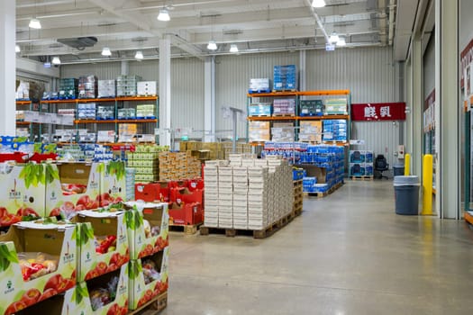 Taoyuan, Taiwan 17 August 2023: Costco wholesale store in Nankan of Taiwan