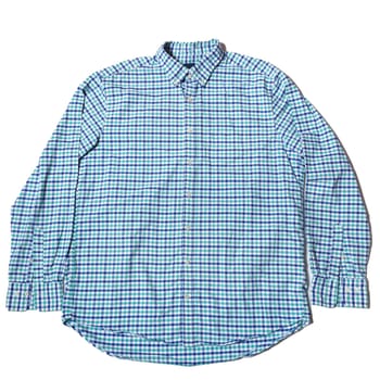 Men's casual long sleeve shirt on white background