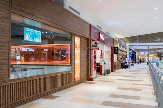 Taiwan 03 October 2023: Interior of Mitsui Outlet park in Taiwan