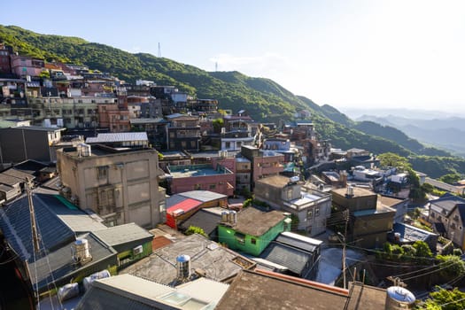 Taiwan Jiufen village on the mountain