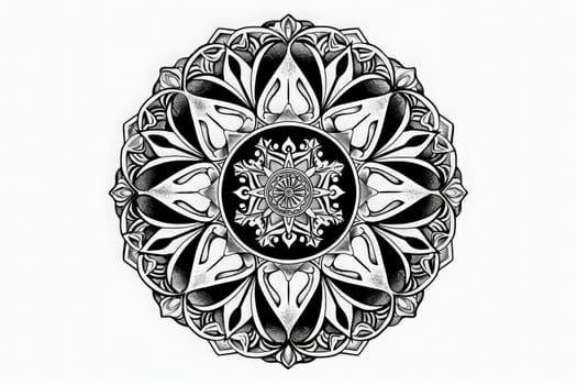 A detailed black and white drawing of a delicate flower, showcasing intricate petals and graceful curves.