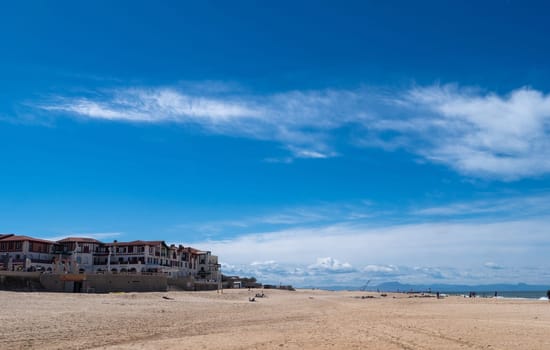 a view of Hossegor beach, Nouvelle Aquitaine, France