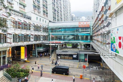 Hong Kong 31 March 2024: Shopping center in Lokfu district