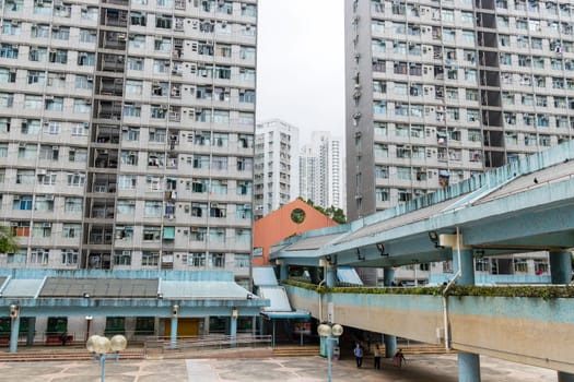 Hong Kong 31 March 2024: Hong Kong public estate in Lok fu