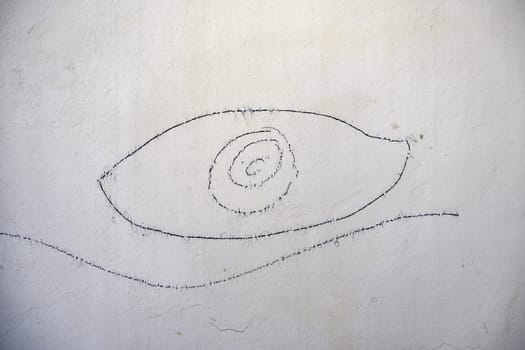 Detail of graffiti on a wall, decoration and vandalism