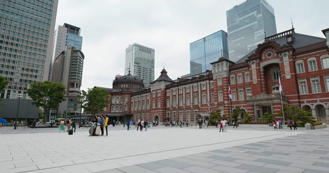 Tokyo, Japan, 29 June 2019: Tokyo station building