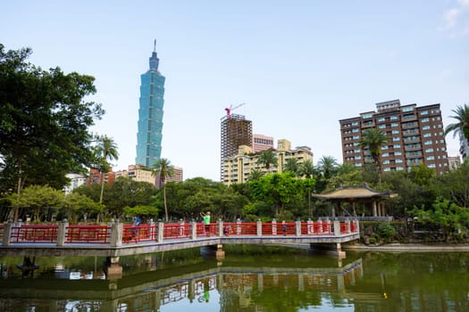Taipei, Taiwan 14 September 2023: Taipei city landmark