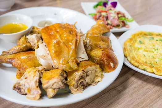 Asian cuisine deep fry chicken dish