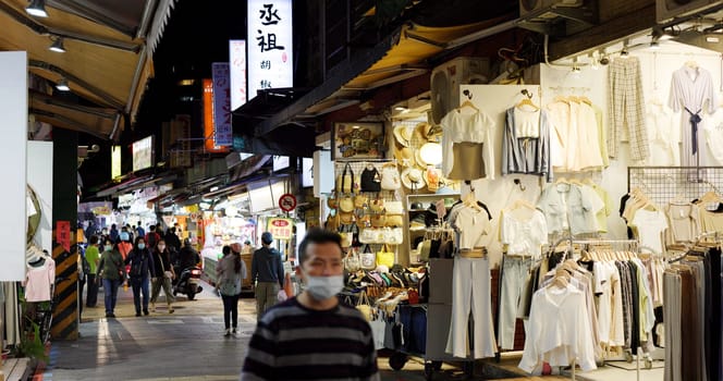 Taipei, Taiwan 08 April 2022: Shilin Night Market