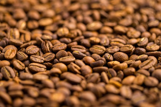 Roasted coffee bean pattern background