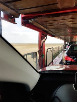 The car train to westerland on sylt
