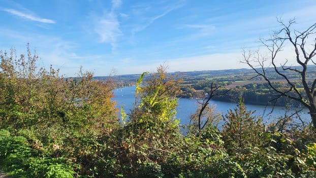 Walls of a ruined castle on the Baldeneysteig in Essen